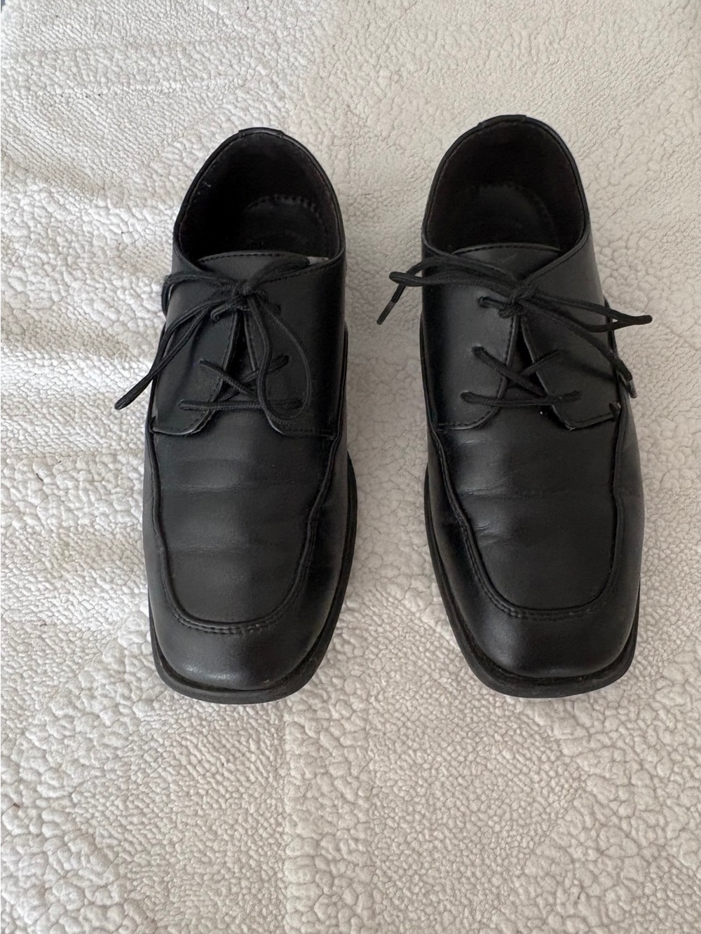 Black Dress Lace-Up Dress Shoes, Youth- big boy 3